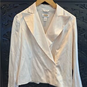 Talbots Women's Cream Blazer Jacket